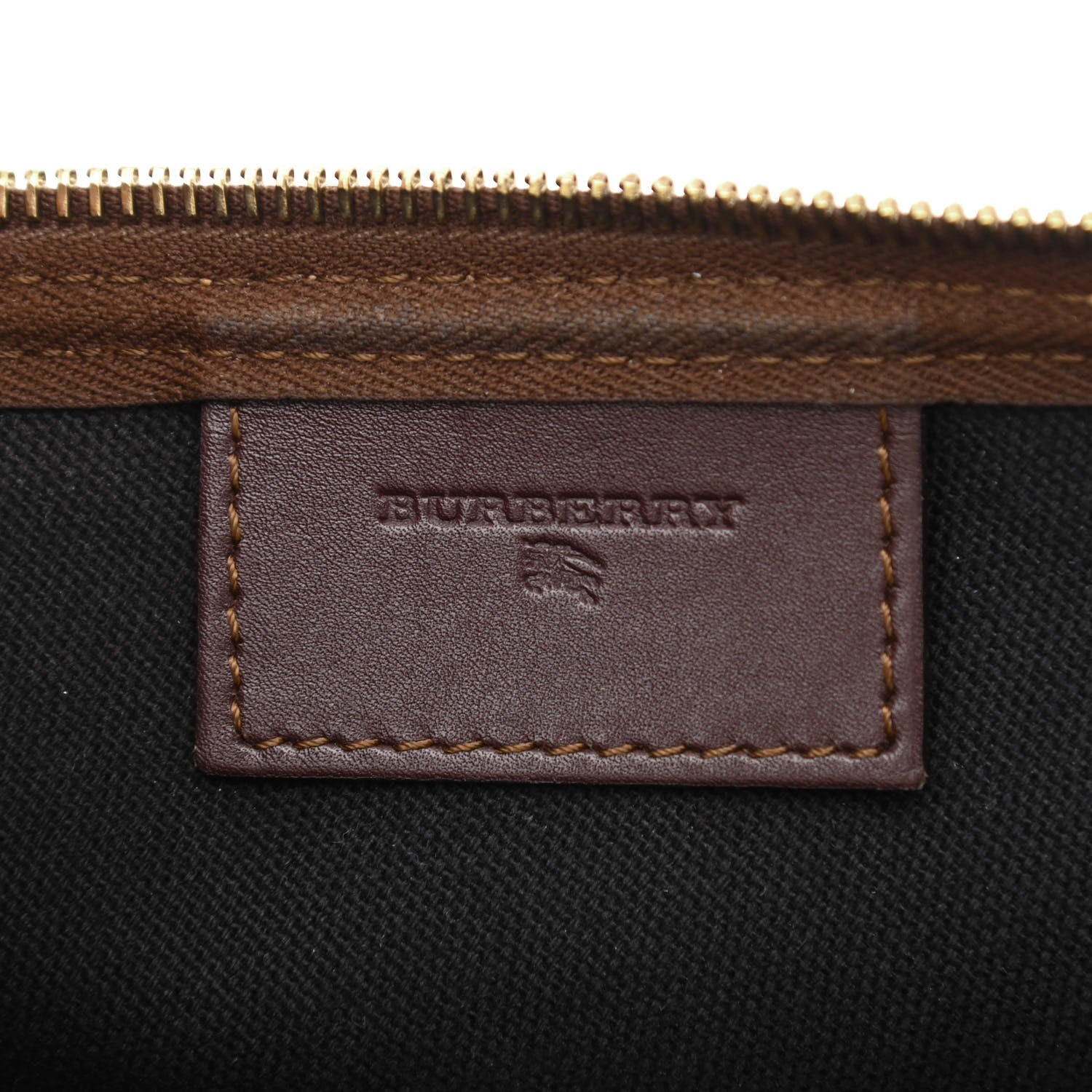 Burberry Haymarket Check Pochette Tan 6 of 12