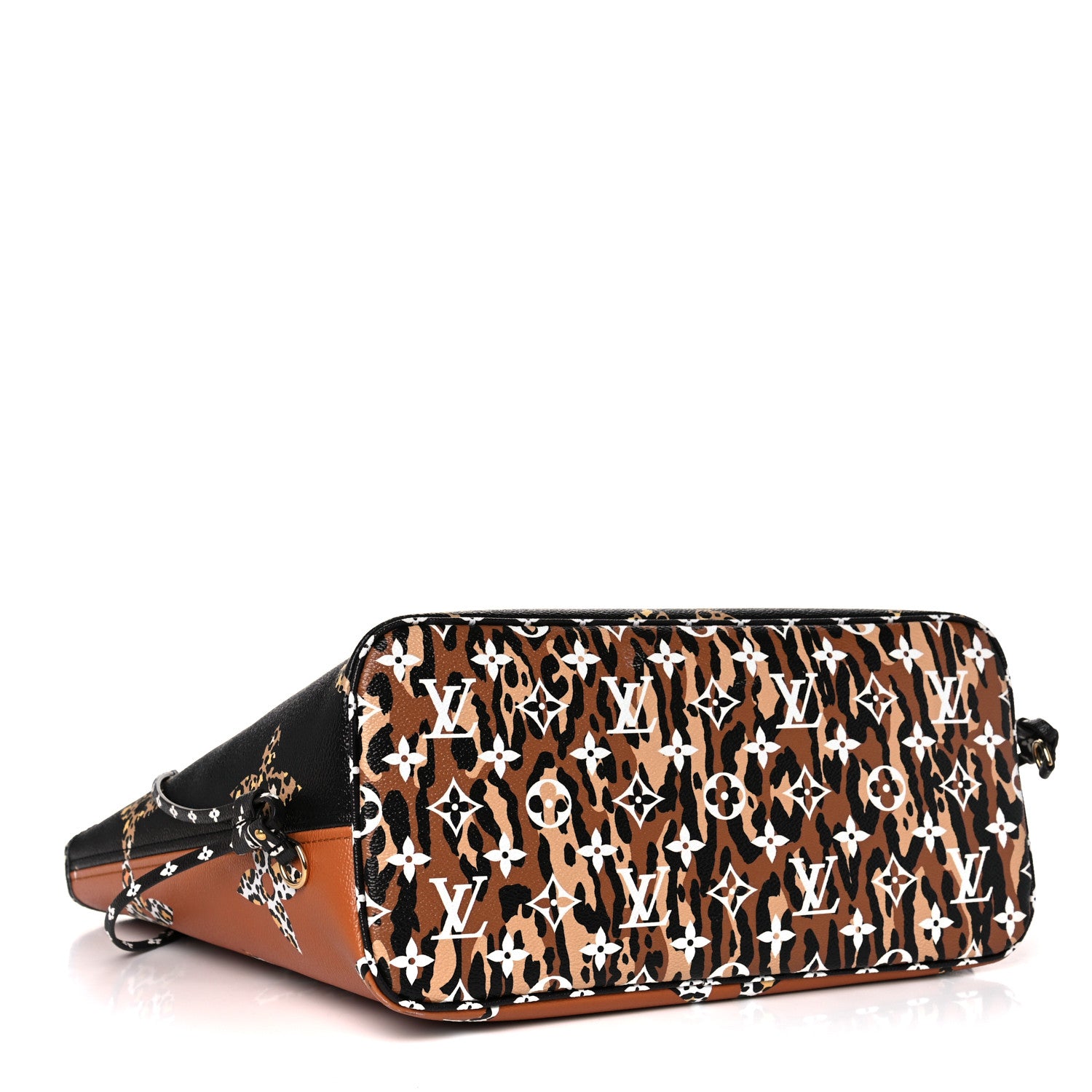 Louis Vuitton Monogram Giant Jungle Neverfull MM Black 4 of 11