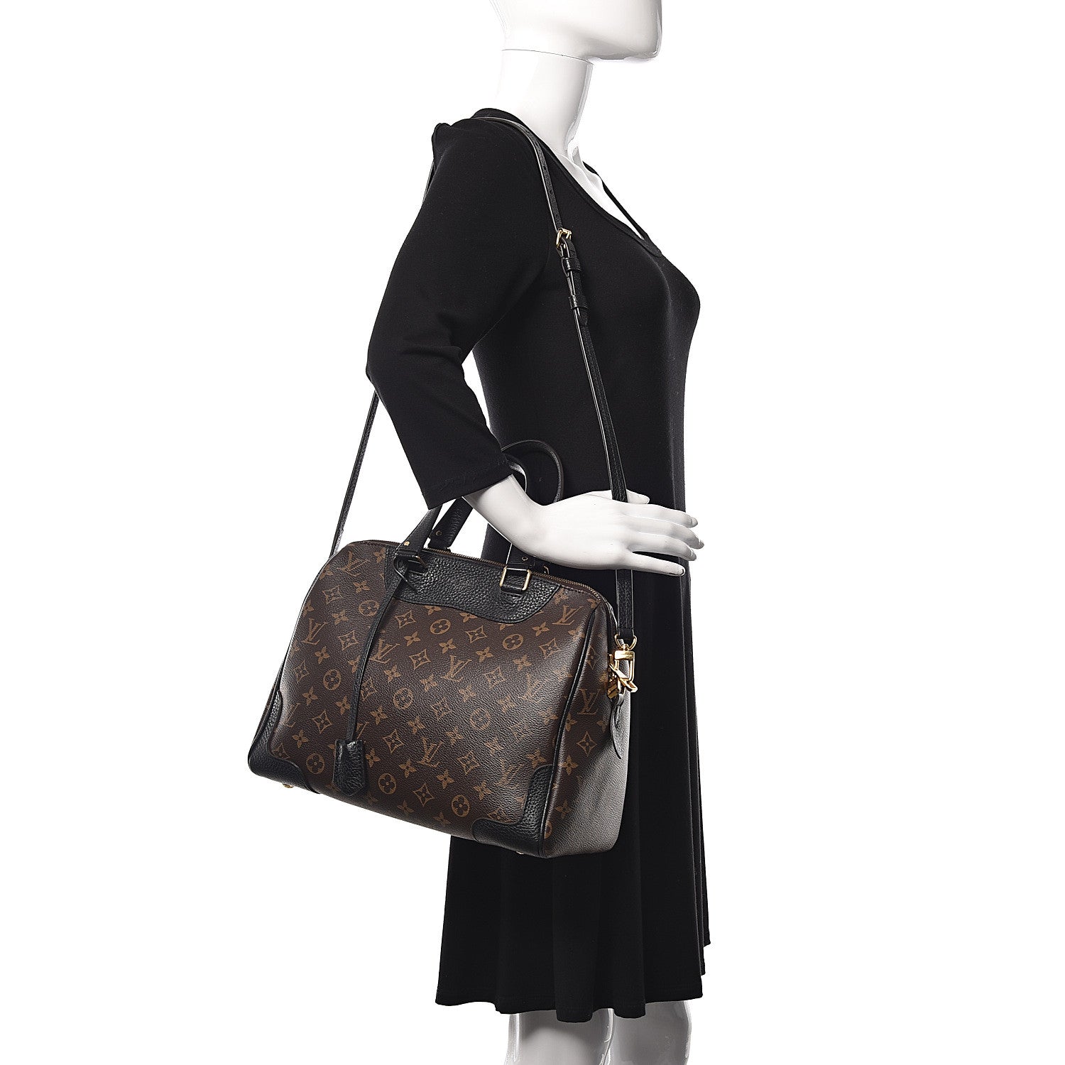 Louis Vuitton Monogram Retiro NM Black 2 of 11