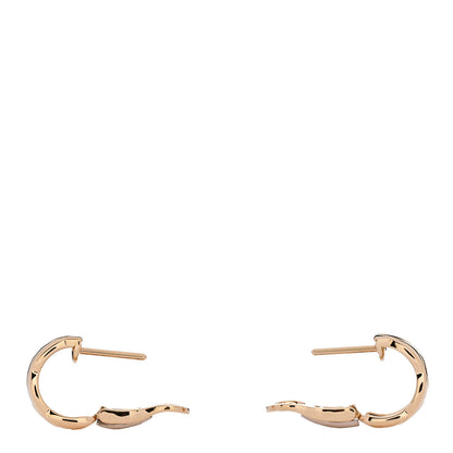 Chanel 18K Yellow Gold Coco Crush Hoop Earrings 3 of 4