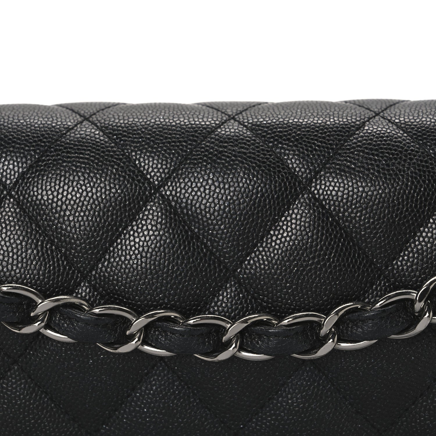 Chanel Iridescent Caviar Quilted Jumbo Double Flap Black 8 of 10