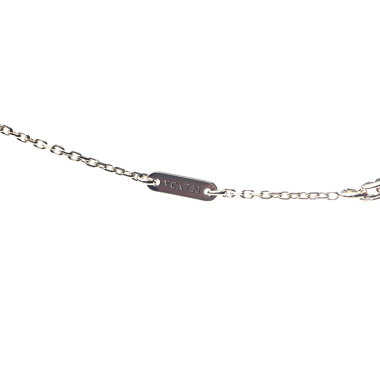 Van Cleef & Arpels 18K Yellow Gold Mother of Pearl Sweet Alhambra Butterfly Pendant Necklace 7 of 8