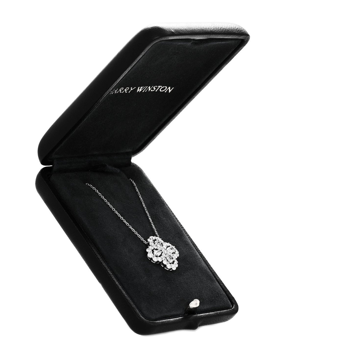Platinum Diamond Full Loop Pendant Necklace