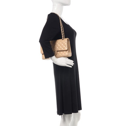 Chanel Caviar Quilted Medium Double Flap Beige Clair 2 of 16