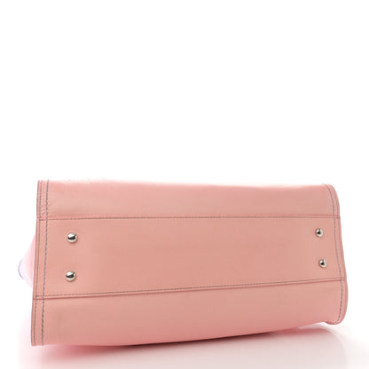 Chanel Shaded Calfskin Small Deauville Tote Light Purple Pink Coral 5 of 16