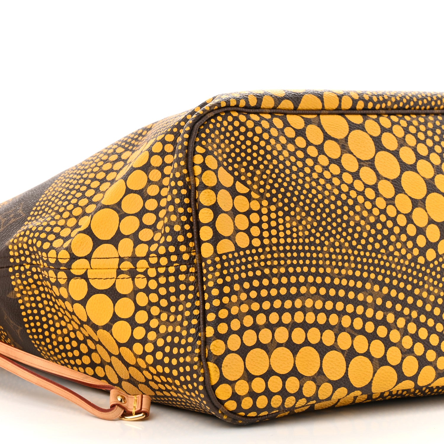 Louis Vuitton Monogram Kusama Waves Neverfull MM Yellow 8 of 9