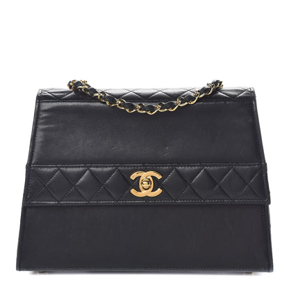 Chanel Lambskin Quilted Shoulder Flap Bag Black 1 of 34