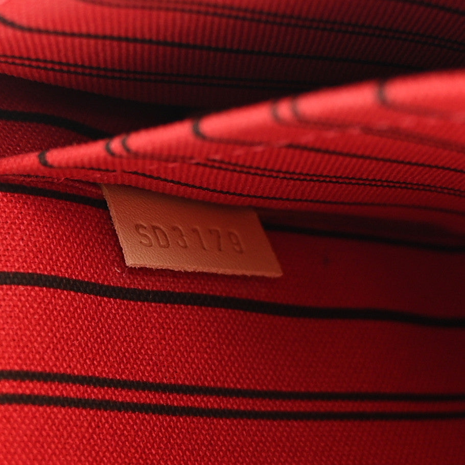 Monogram Neverfull MM GM Pochette Cherry