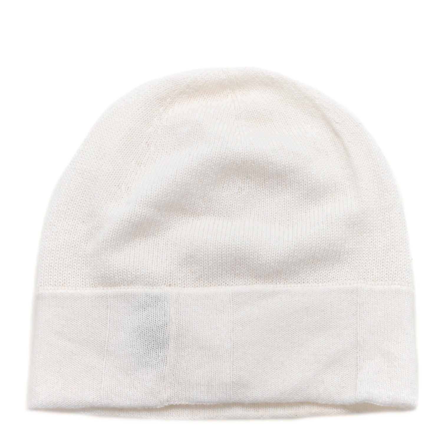 Chanel Silk Knit CC Beanie Hat White 3 of 6