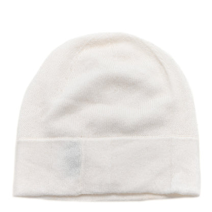 Chanel Silk Knit CC Beanie Hat White 3 of 6