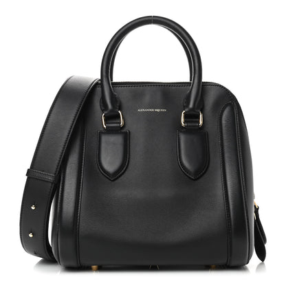 Alexander McQueen Calfskin Heroine Handbag Black 1 of 8