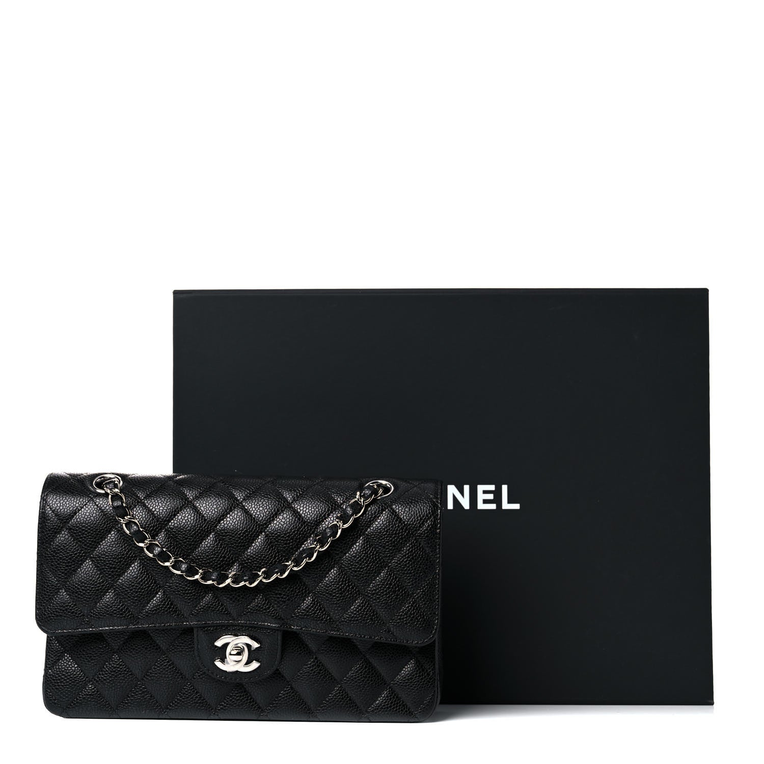 Chanel Caviar Quilted Medium Double Flap Black 10 of 10