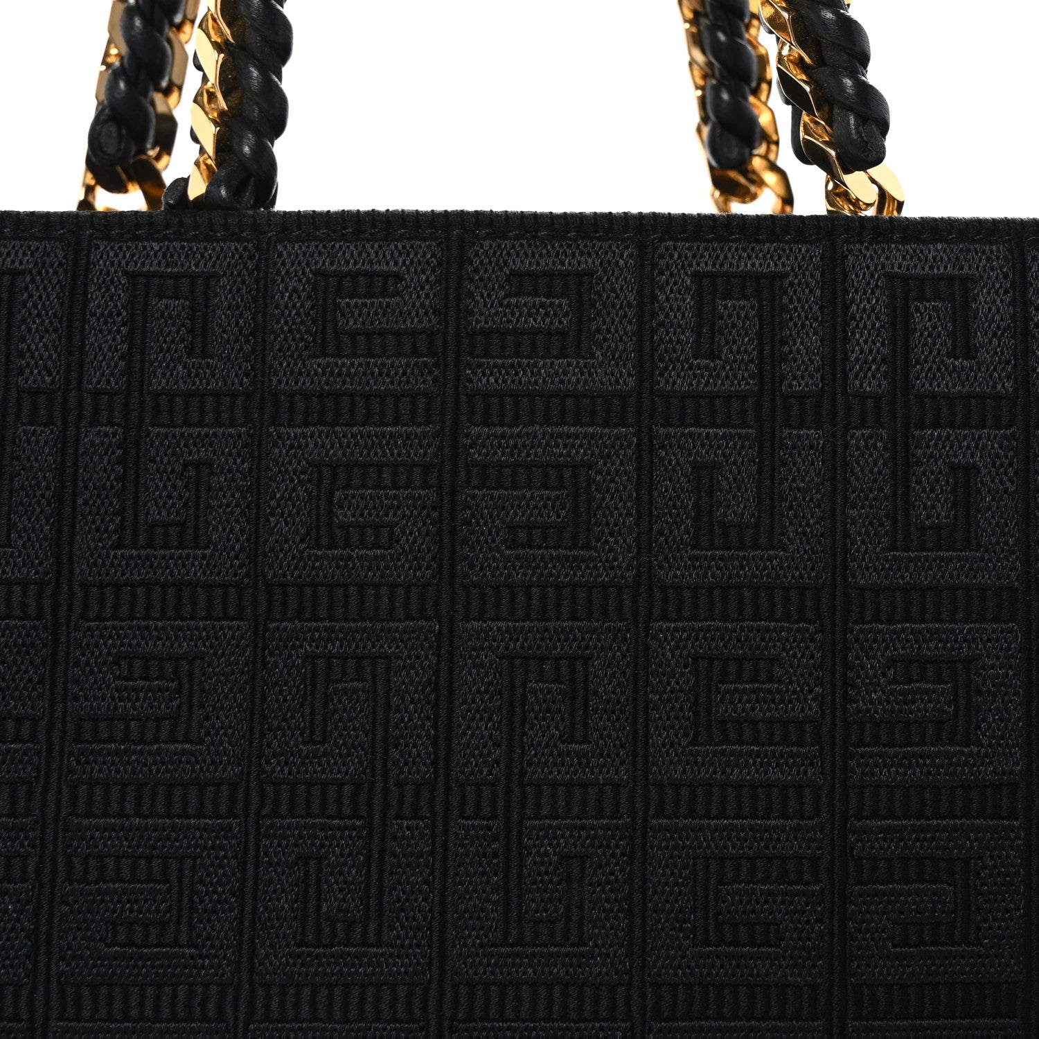 Givenchy Canvas Jacquard 4G Medium Chain Tote Black 7 of 9