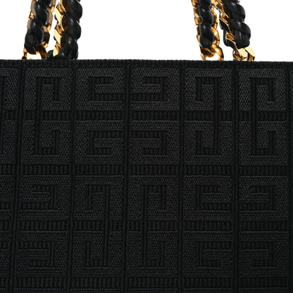Givenchy Canvas Jacquard 4G Medium Chain Tote Black 7 of 9