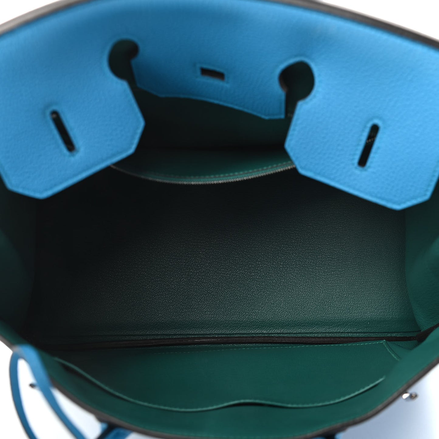 Togo Verso Birkin 35 Bleu Zanzibar Malachite