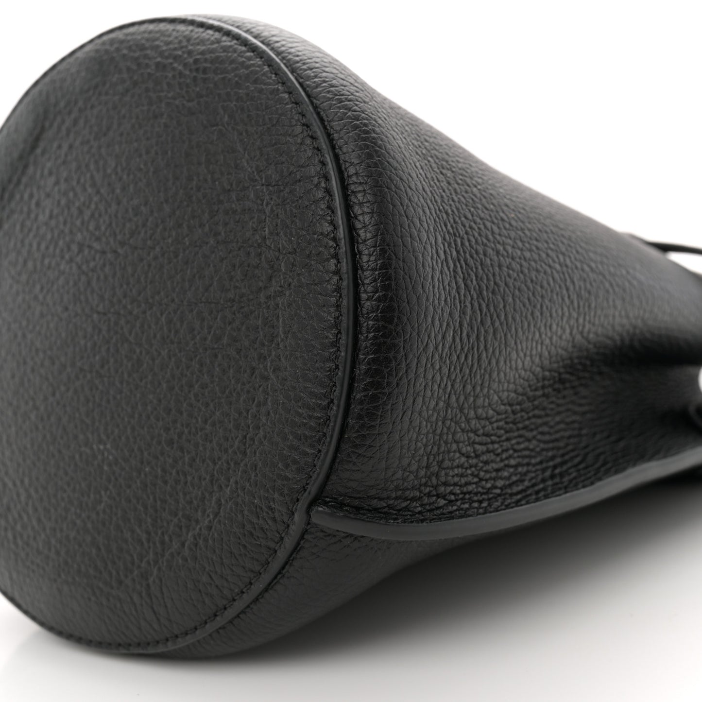 Supple Grained Calfskin Nano Big Bag Bucket Black