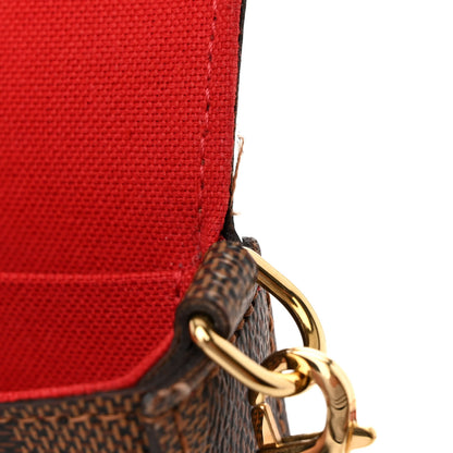 Louis Vuitton LOUIS VUITTON Damier Ebene Pochette Felicie Chain Wallet 11 of 11