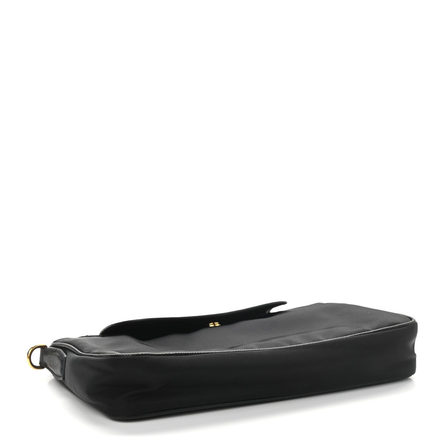 Prada Tessuto Nylon Saffiano Crossbody Bag Black 4 of 9