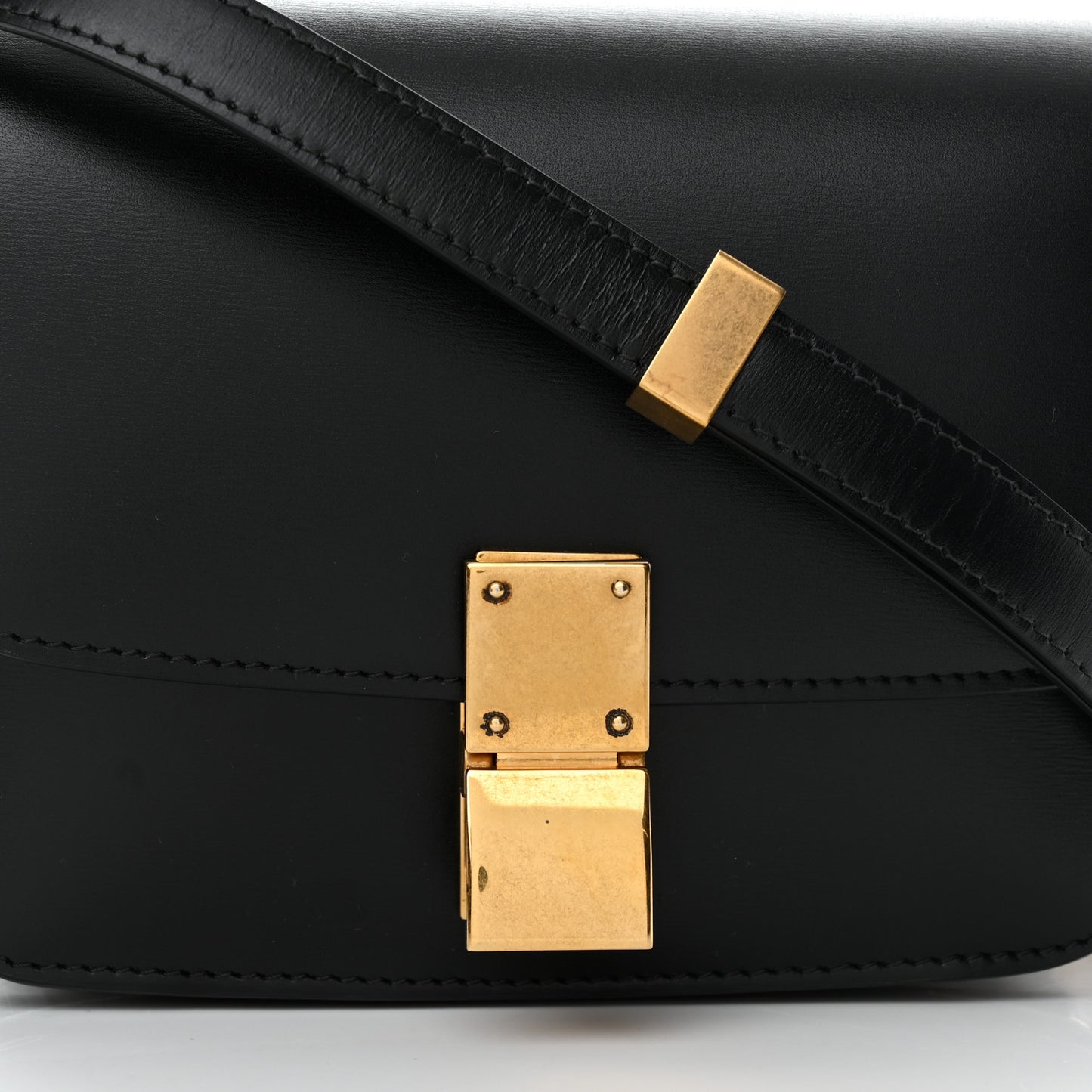 Box Calfskin Small Classic Box Flap Bag Black