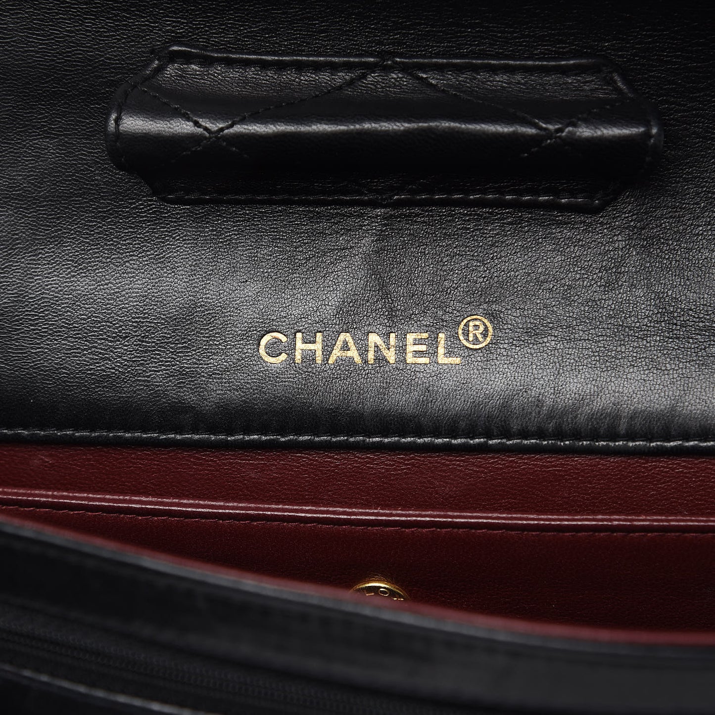 Lambskin Quilted Medium Single Flap Black