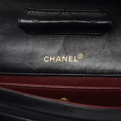 Chanel Lambskin Quilted Medium Single Flap Black 7 of 15
