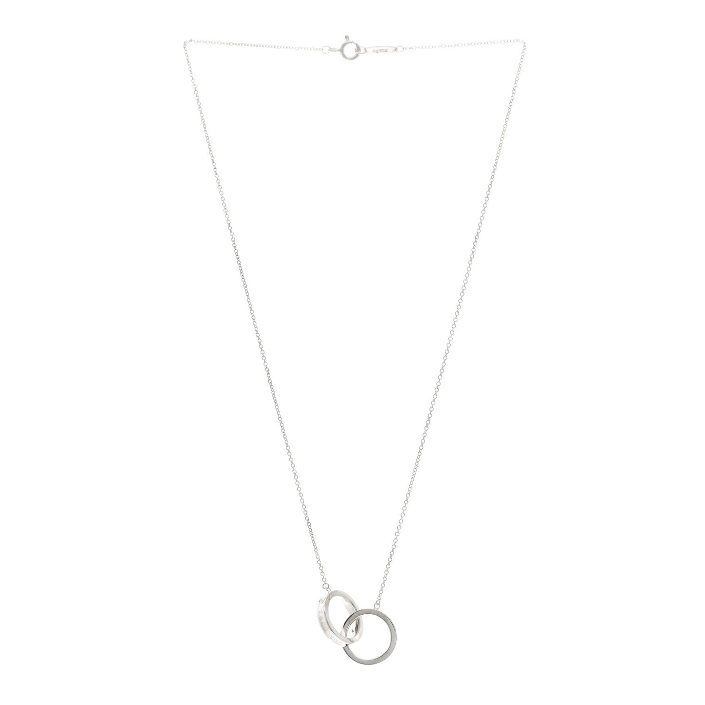 Sterling Silver 1837 Interlocking Circles Pendant Necklace