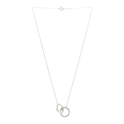 Tiffany Sterling Silver 1837 Interlocking Circles Pendant Necklace 3 of 4