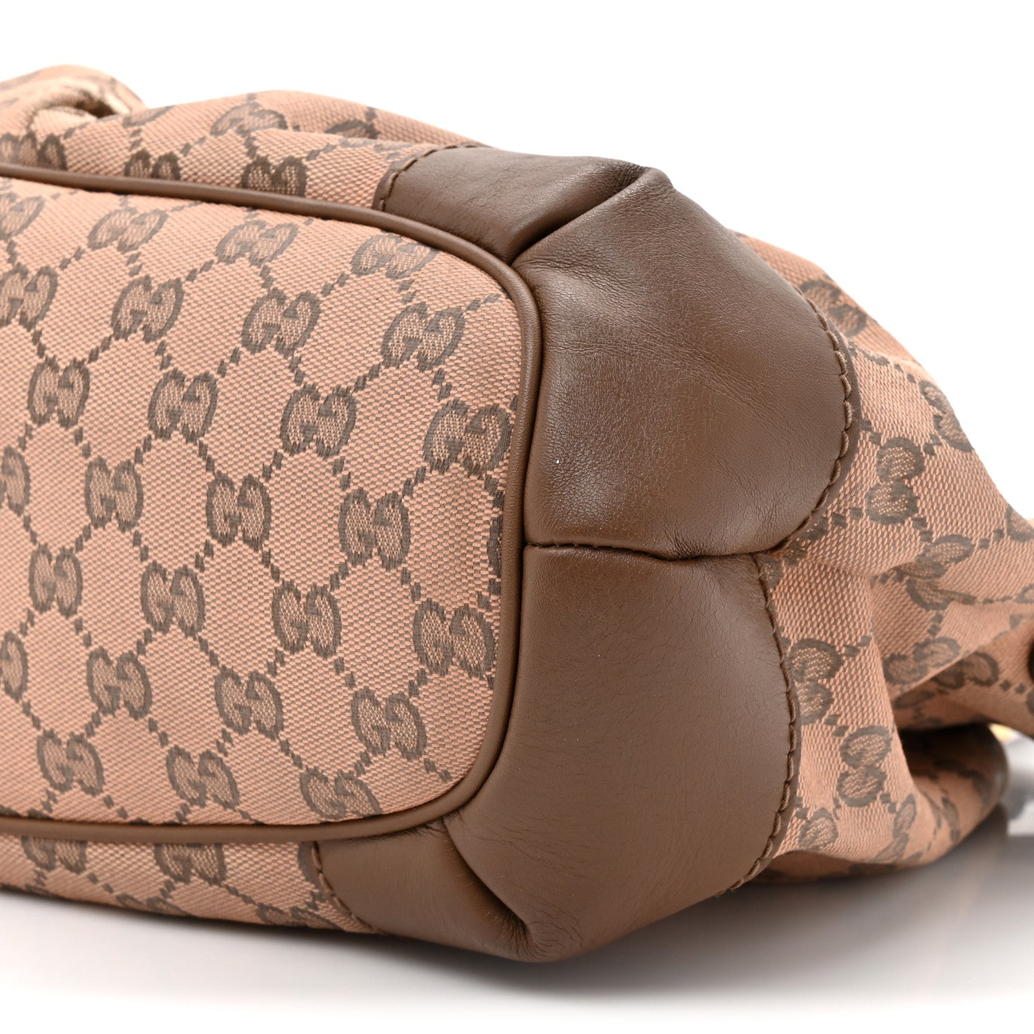Gucci Monogram Medium Sukey Top Handle Bag Beige Brown 9 of 11