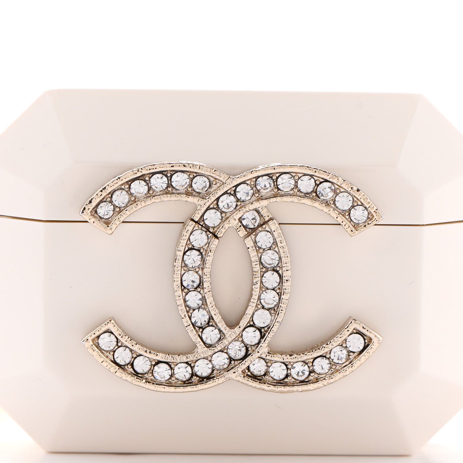 Chanel Resin Crystal Pearl Airpod Pro Case Necklace Gold White Pearly Black 4 of 7