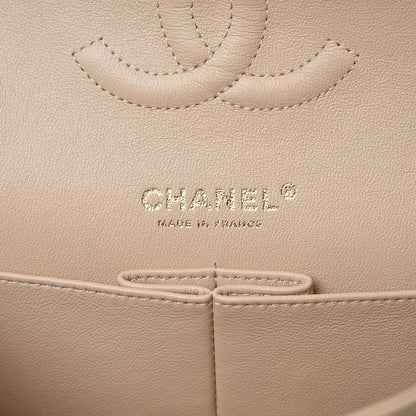 Chanel Caviar Quilted Medium Double Flap Beige Clair 6 of 8