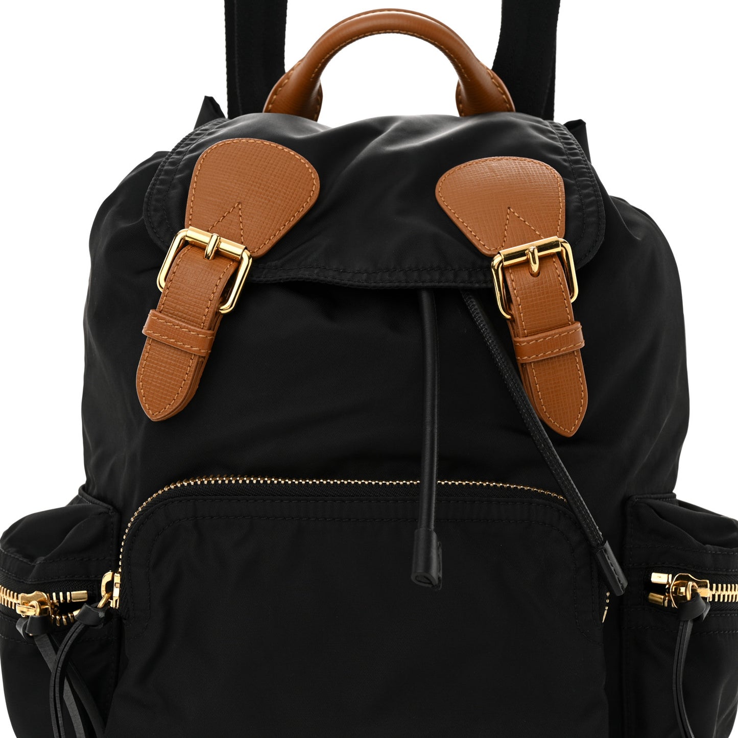 Nylon Large Rucksack Backpack Black