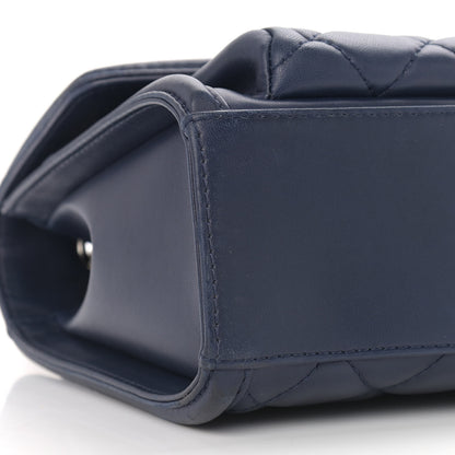 Chanel Lambskin Quilted Large Geometric Flap Navy 5 of 10