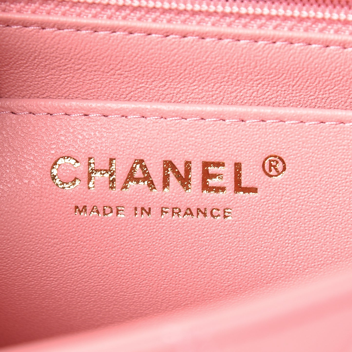 Lambskin Quilted Mini Rectangular Flap Pink