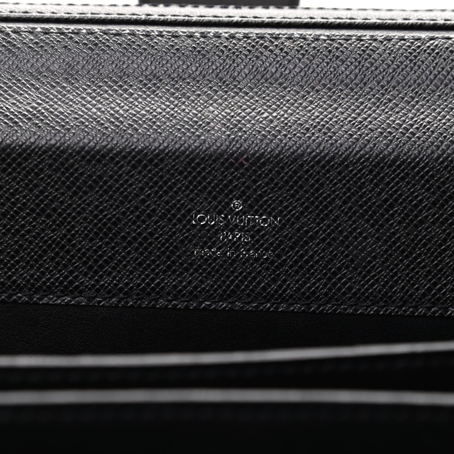 Louis Vuitton Taiga Pilot Case Oural Briefcase Black 5 of 7