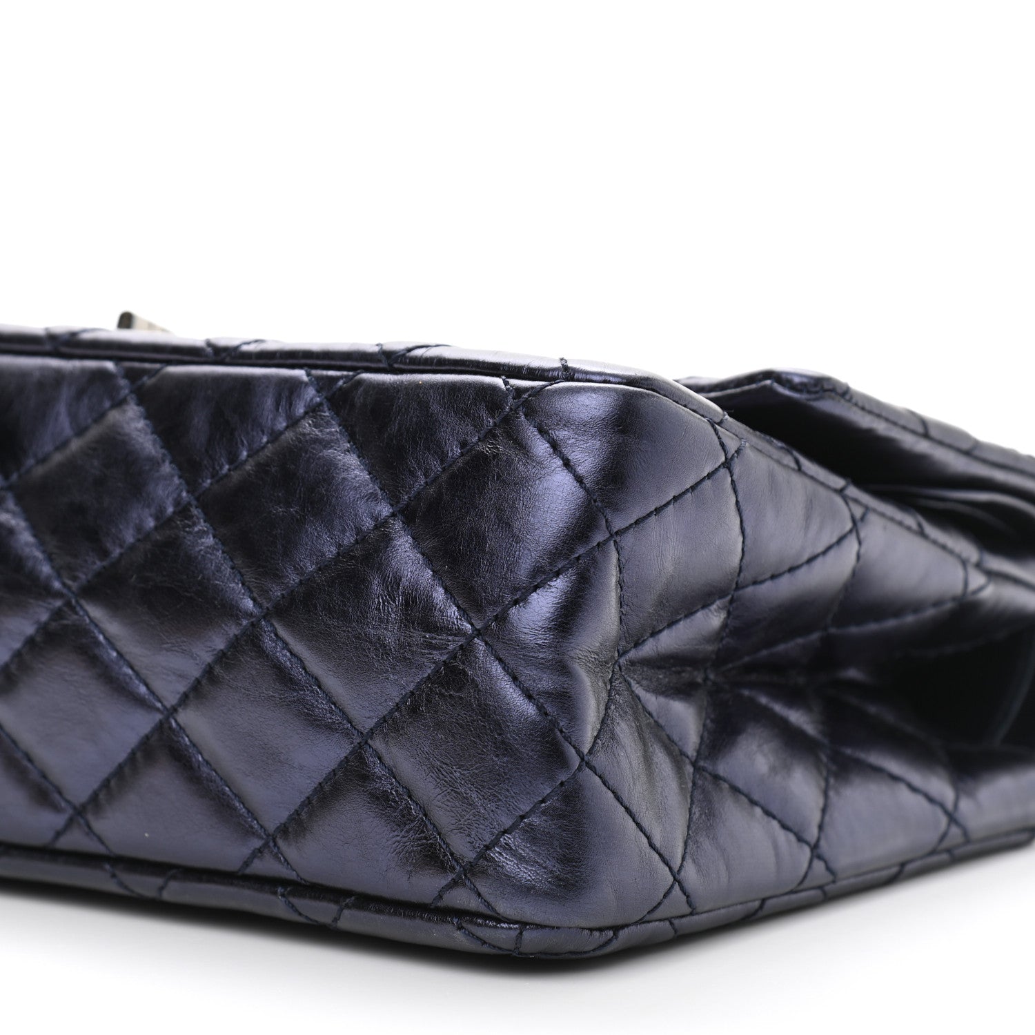 Chanel Metallic Calfskin Quilted 2.55 Reissue 226 Flap Marine Fonce 10 of 12