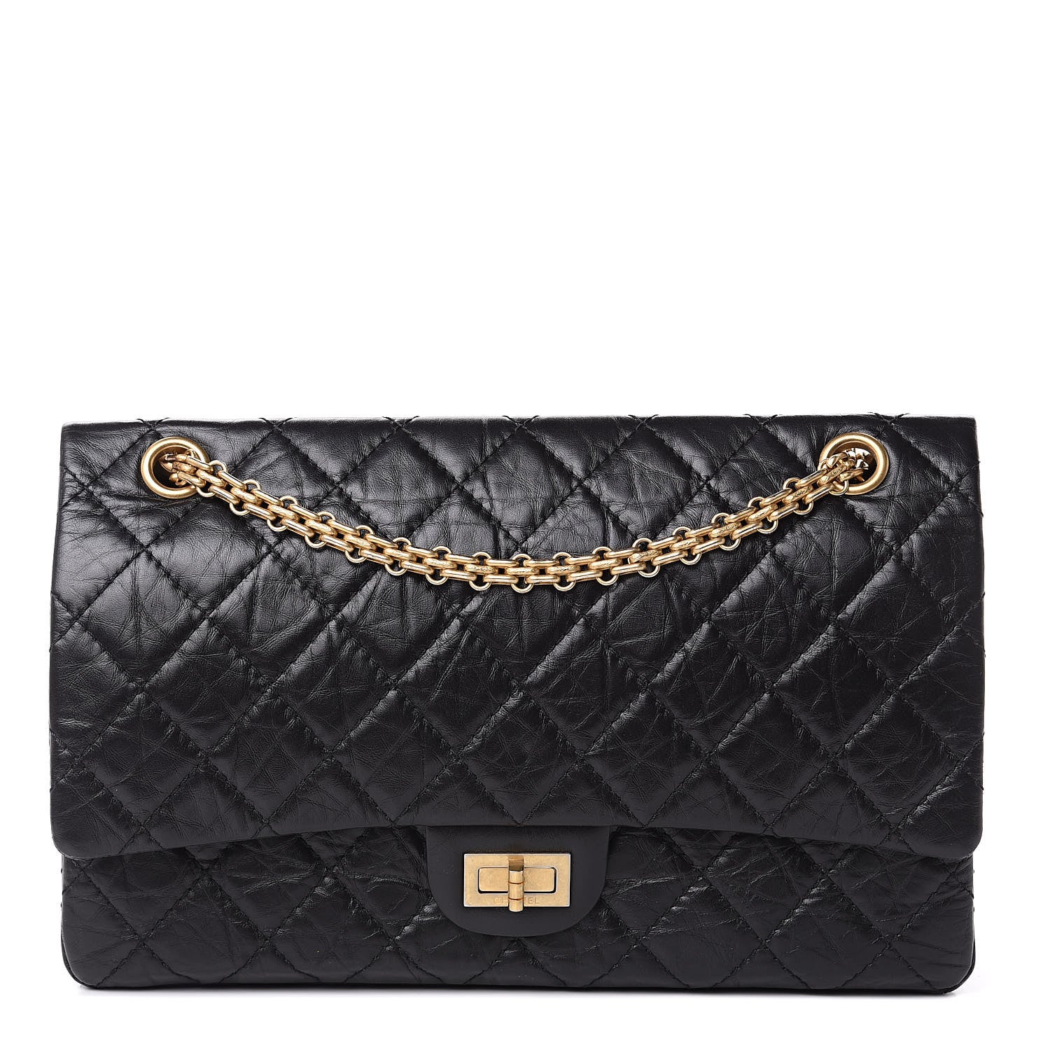 Chanel Aged Calfskin Quilted 2.55 Reissue 226 Flap Black 1 of 9