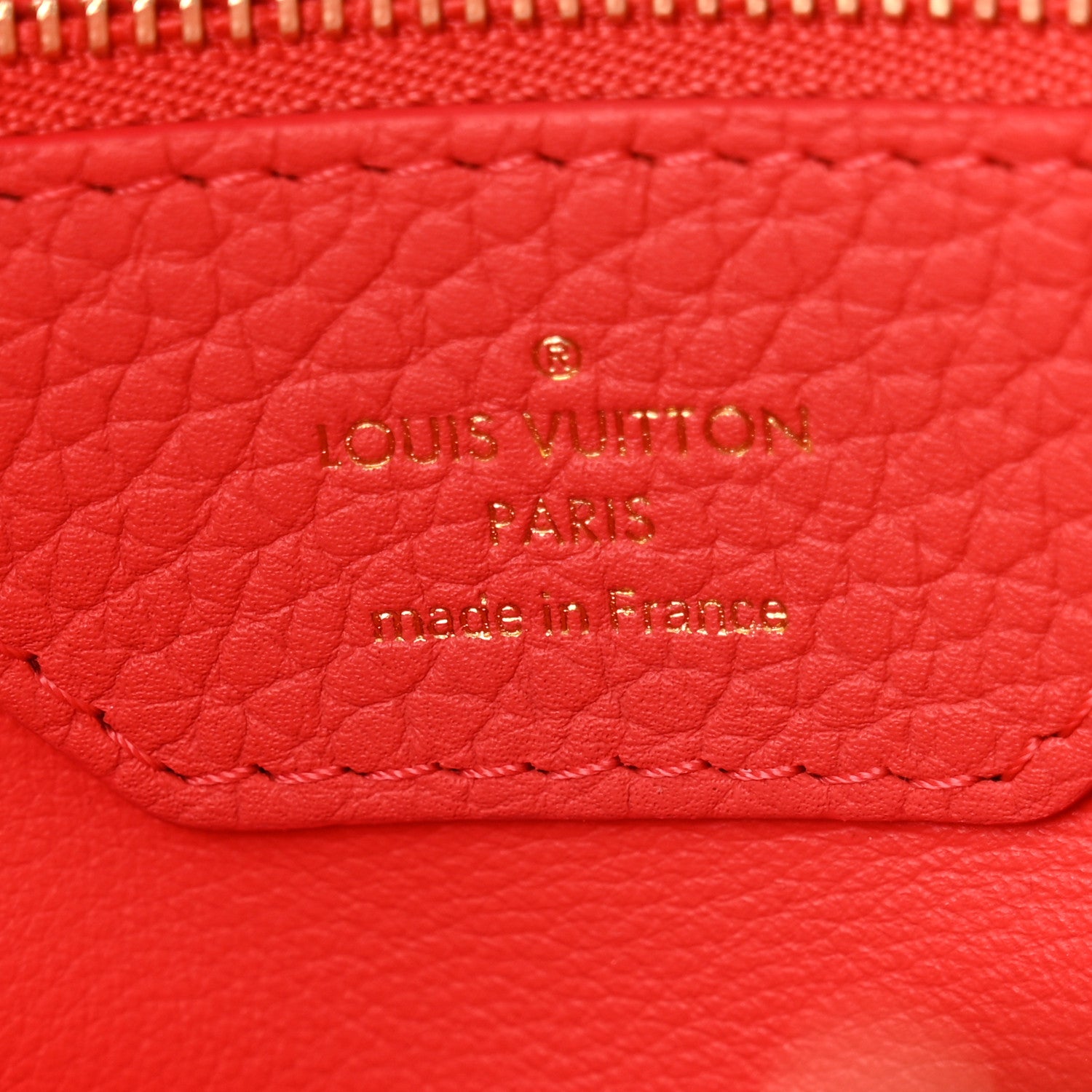 Louis Vuitton Taurillon Capucines Hibiscus Poppy 7 of 13