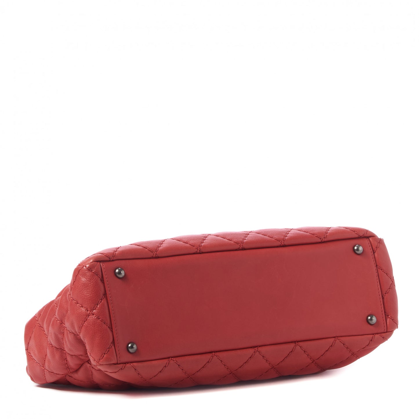 Calfskin Medium Stitch It Tote Red
