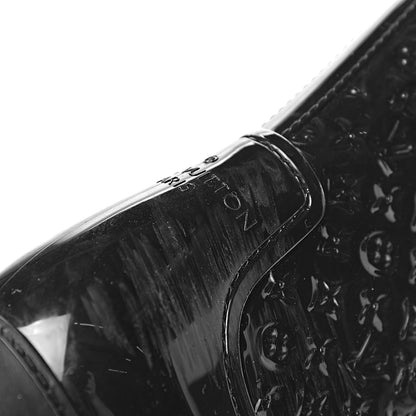 Louis Vuitton Rubber Embossed Monogram Splash Rain Boots 41 Black 11 of 12