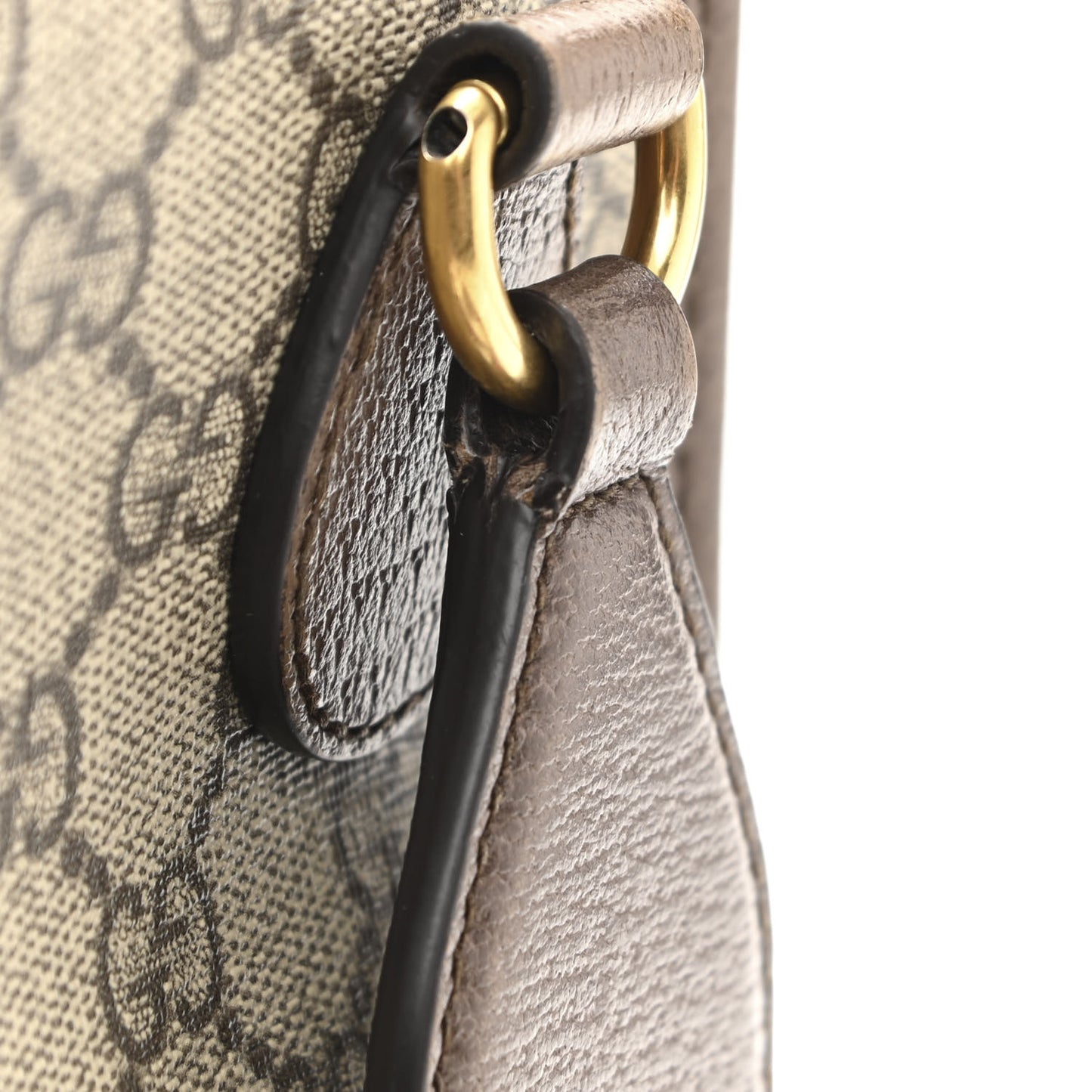 GG Supreme Monogram Web Medium Neo Vintage Flap Messenger Bag Beige New Acero