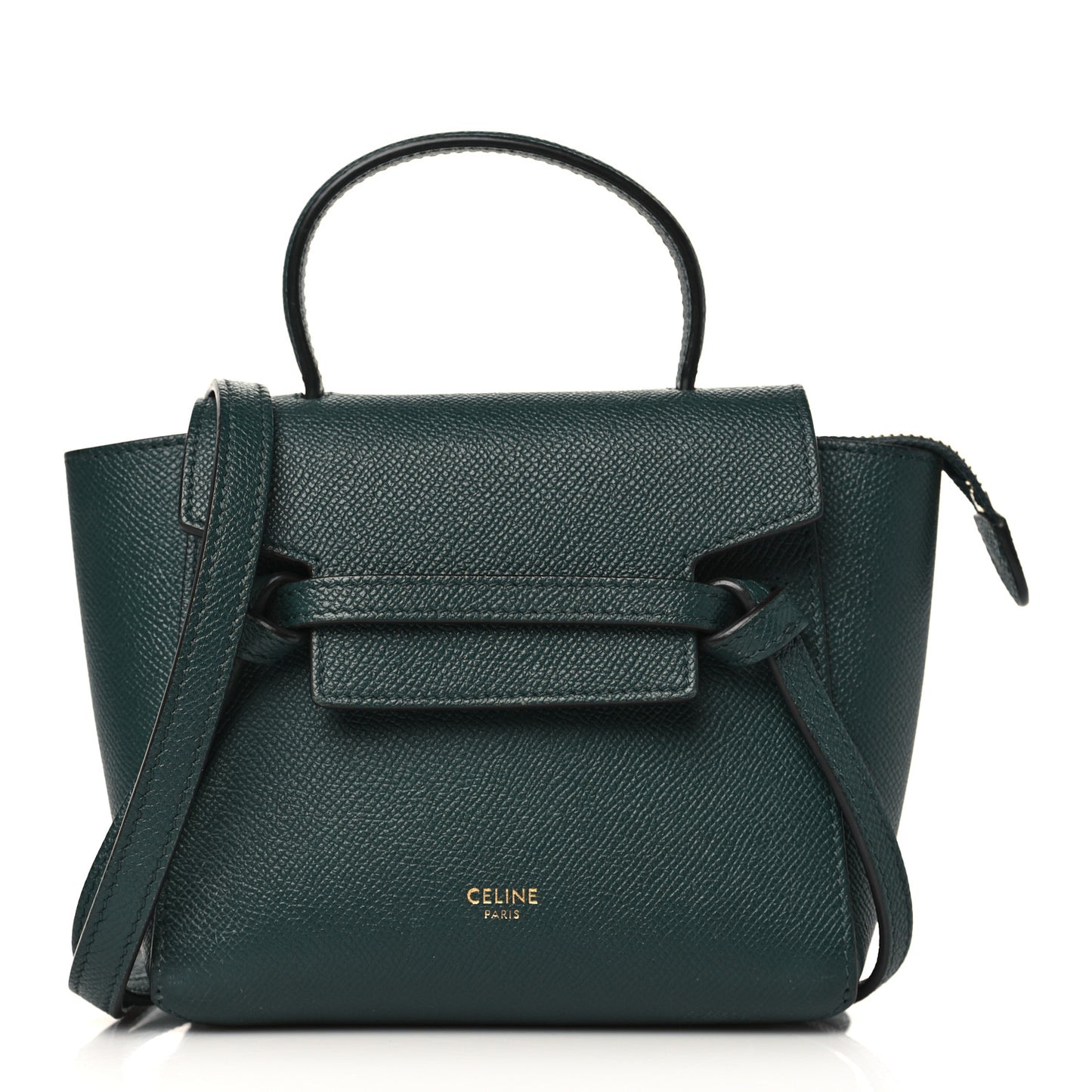 Grained Calfskin Pico Belt Bag Amazone