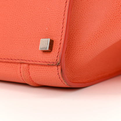Celine Grained Calfskin Medium Phantom Luggage Coral 16 of 20