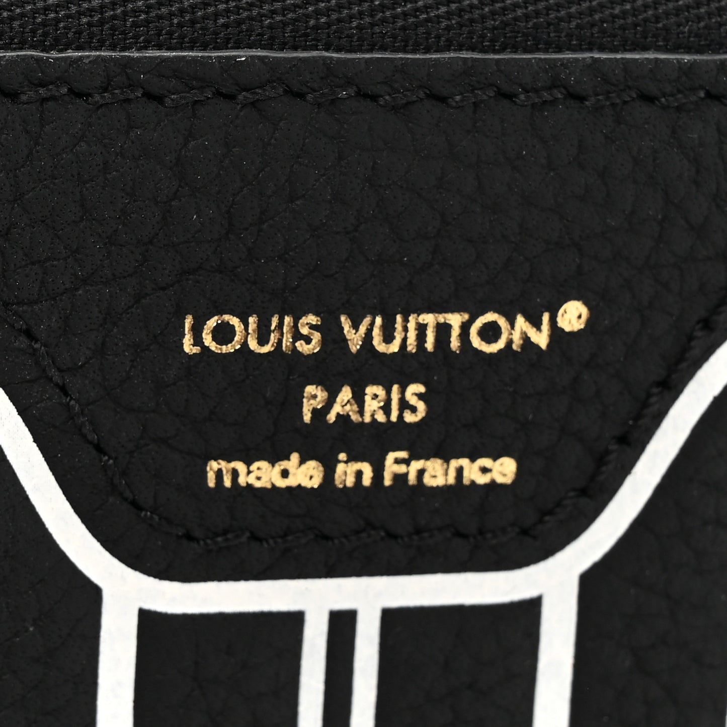 Calfskin Neverfull Inside Out MM Pochette Black