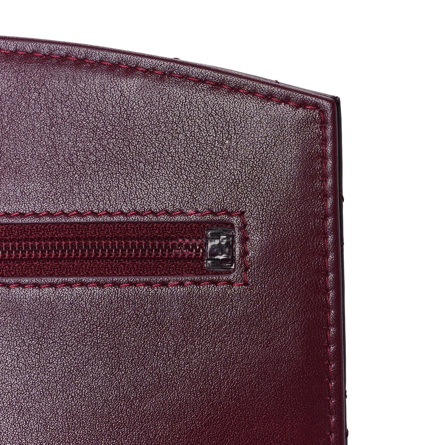 Patent Quilted Brilliant Wallet On Chain WOC Red