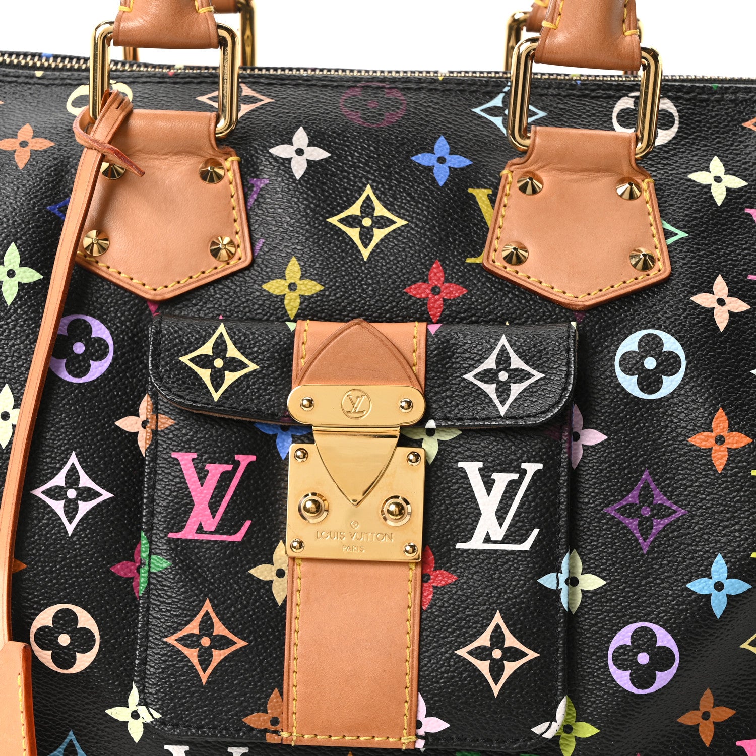 Louis Vuitton Monogram Multicolor Speedy 30 Black 7 of 9
