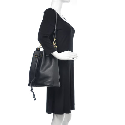 Chloe Calfskin Medum Gala Bucket Bag Black 2 of 11