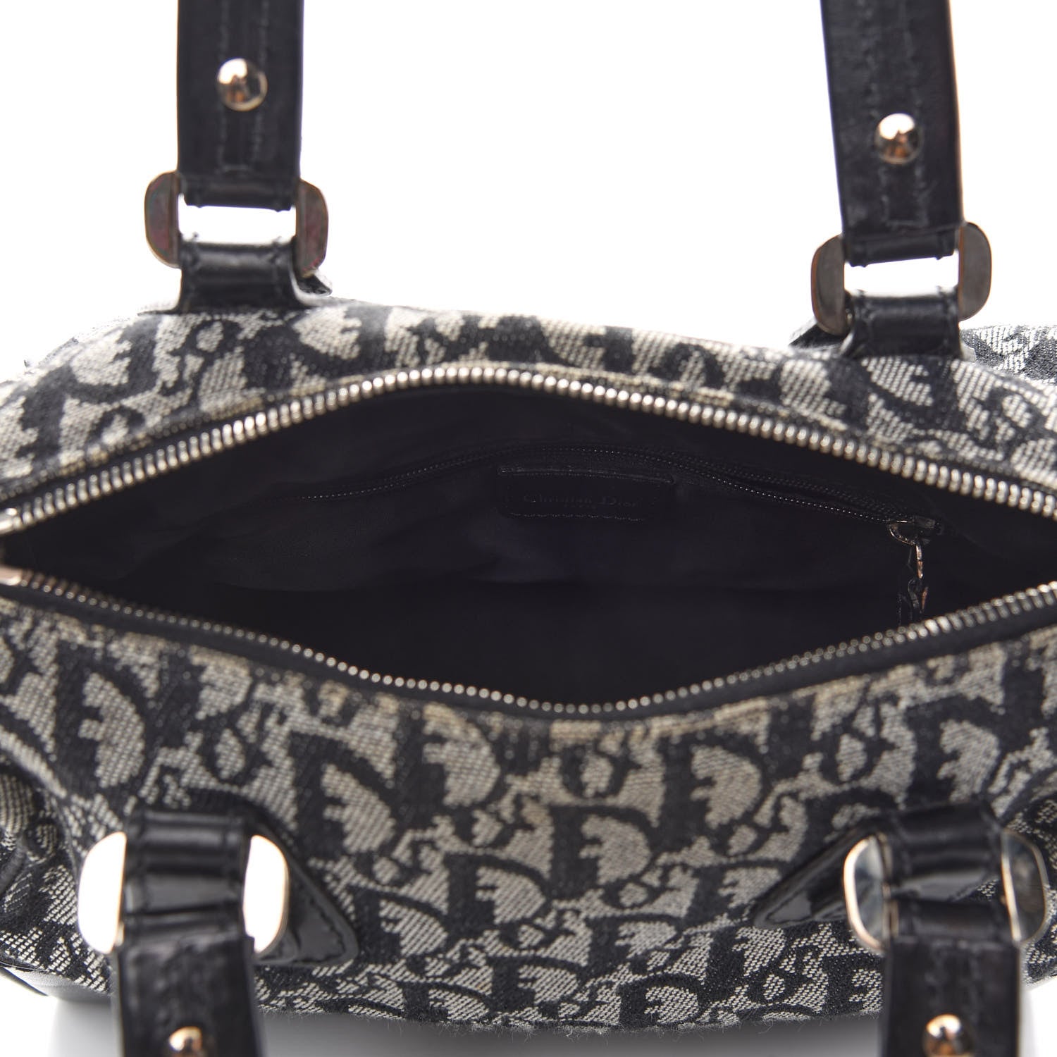 Christian Dior Monogram Boston Black 4 of 9