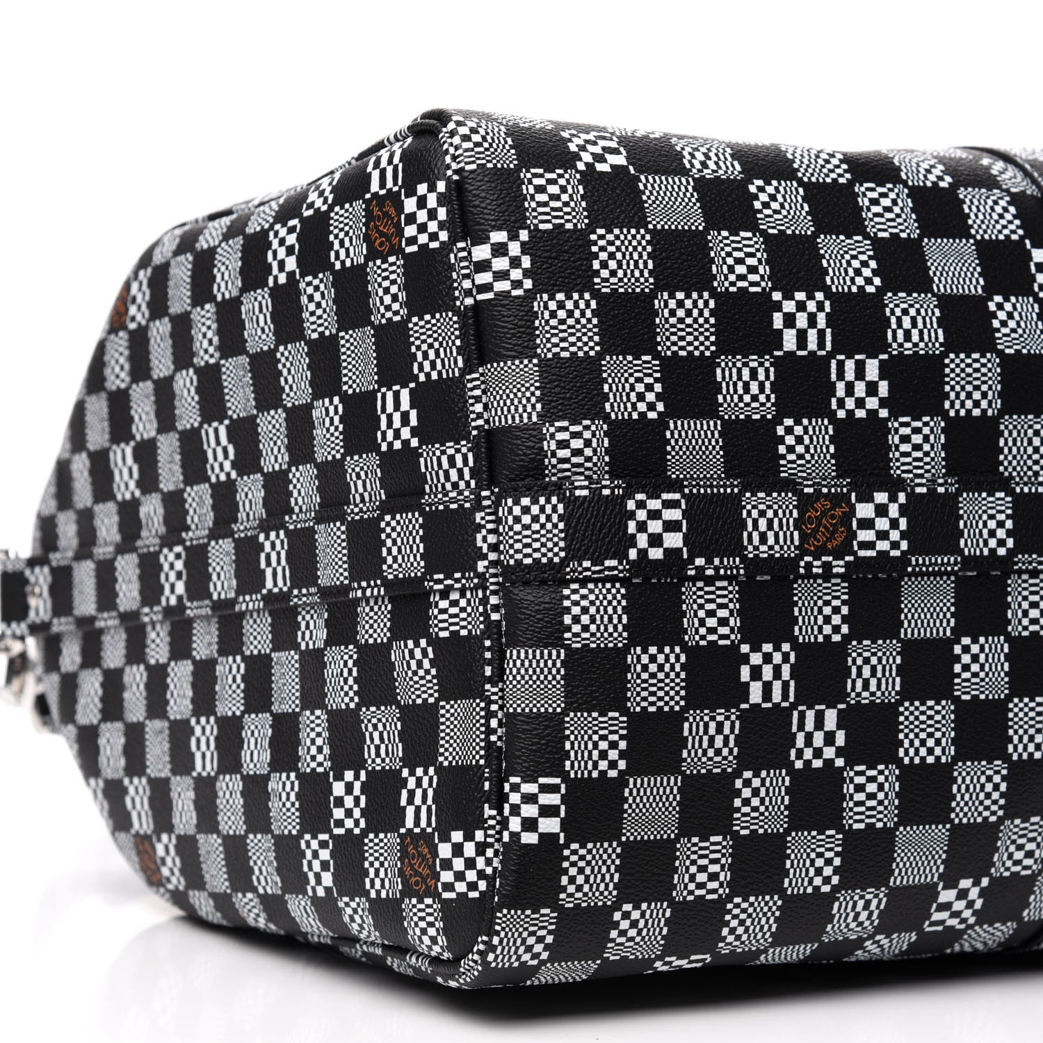 Louis Vuitton Damier Distorted Keepall Bandouliere 50 Black White 6 of 8