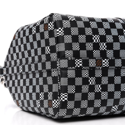 Louis Vuitton Damier Distorted Keepall Bandouliere 50 Black White 6 of 8