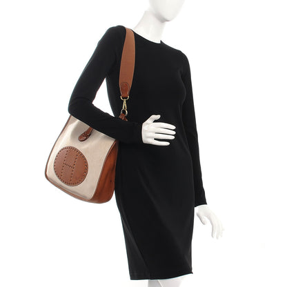 Hermes Toile Natural Barenia Evelyne GM Ebene 2 of 16